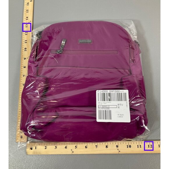 Baggallini Houston Convertible Backpack Tote - Wild Plum - Picture 4 of 7